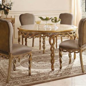 beautiful handcrafted royal luxury 4 seater dining table