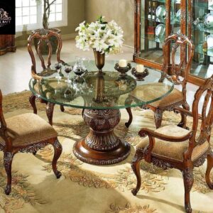 mangalore antique style hand carved dining table